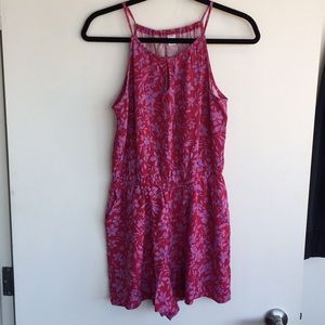 Adorable floral pink Old Navy romper